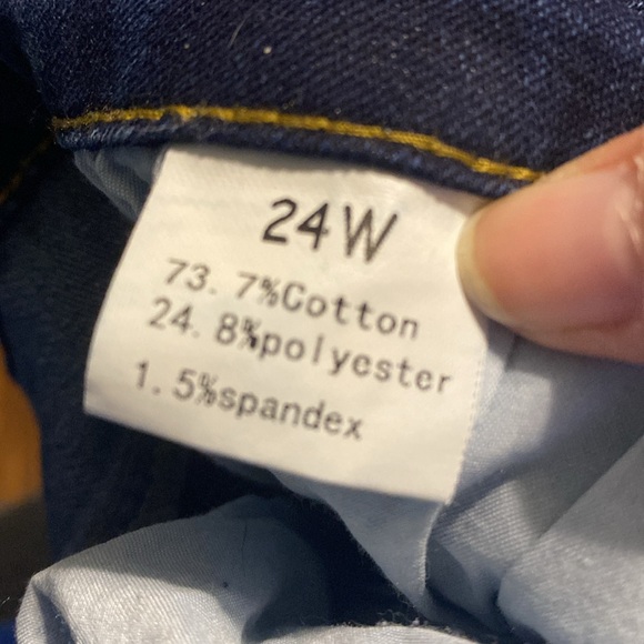 ALLEGRACE Plus Size Jean Shorts 24W - Picture 4 of 4